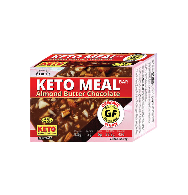 KETO MEAL BAR - Almond Butter - 6 Pak
