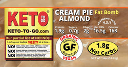 Almond Butter Cream Pie Tartlett Fat Bomb 6-Pak