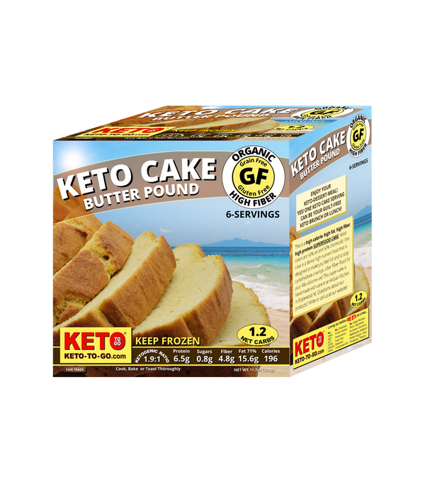 Organic Keto  Butter Pound Cake  - 6 Servings