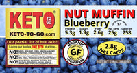 Blueberry KETO Nut Muffins   6-Pak