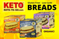Keto Bread - Butter Sesame - 24 Sandwich-Paks (2 Slices in each) - NO BOX!