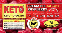 Raspberry Cream Pie Tartlett Fat Bomb  6-Pak