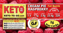 Raspberry Cream Pie Tartlett Fat Bomb  12-Pak