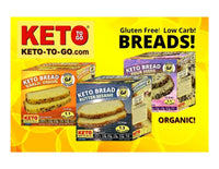 Keto Bread - 4-Seeds - 24 Sandwich-Paks (2 Slices in each) - NO BOX!