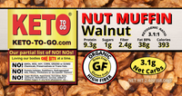 Sweet Walnut KETO Nut Muffins - 6-Pak